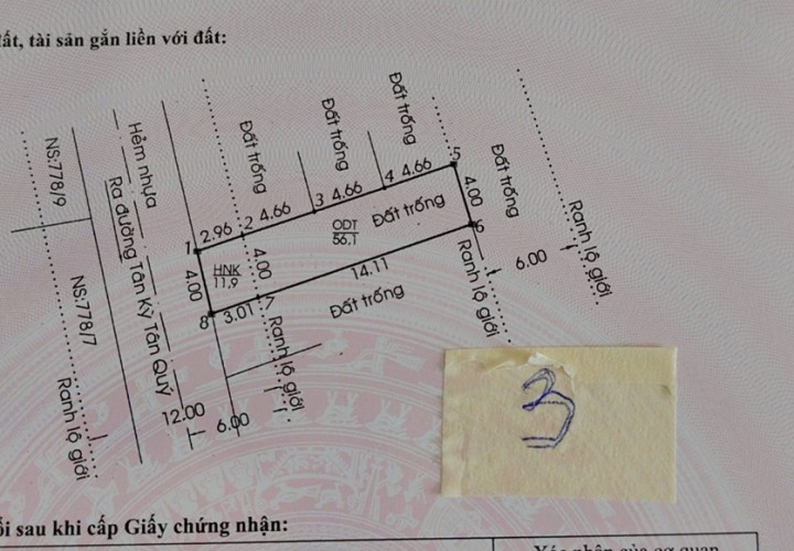 ĐẤT ĐẸP – GIÁ TỐT – CẦN BÁN NHANH CÁC LÔ ĐẤT LIỀN KỀ, PHƯỜNG Bình Hưng Hòa, QUẬN Bình Tân, TP.HCM