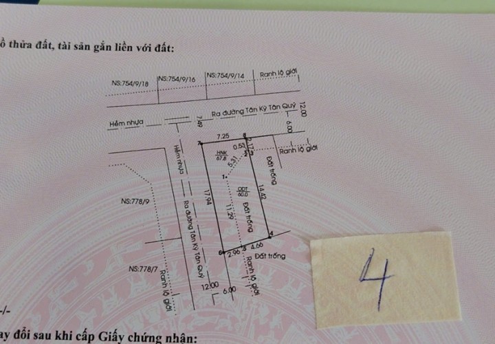ĐẤT ĐẸP – GIÁ TỐT – CẦN BÁN NHANH CÁC LÔ ĐẤT LIỀN KỀ, PHƯỜNG Bình Hưng Hòa, QUẬN Bình Tân, TP.HCM
