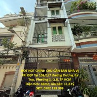 HOT HOT CHÍNH CHỦ CẦN BÁN NHÀ VỊ TRÍ ĐẸP Tại 109/1/7 đường Dương Bá Trạc, Phường 1, Q.8, TP HCM