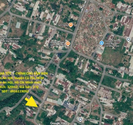 ĐẤT ĐẸP – GIÁ TỐT – CHÍNH CHỦ CẦN BÁN Tại Xã Tân An Hội, Huyện Củ Chi, HCM