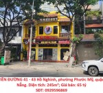 BÁN NHÀ MẶT TIỀN ĐƯỜNG HỒ NGHINH, TP Đà Nẵng -  VỊ TRÍ VÀNG, KINH DOANH ĐẮC ĐỊA