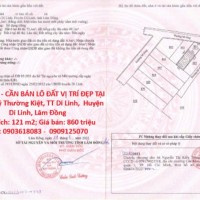 HOT HOT - CẦN BÁN LÔ ĐẤT VỊ TRÍ ĐẸP TẠI đường Lý Thường Kiệt, TT Di Linh,  Huyện Di Linh, Lâm Đồng