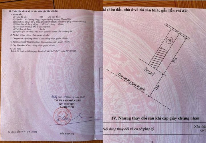 ĐẤT ĐẸP – GIÁ TỐT  – CHÍNH CHỦ CẦN BÁN LÔ ĐẤT MẶT TIỀN Tại Trục Chính Phường Nam Sầm Sơn, Thanh Hóa