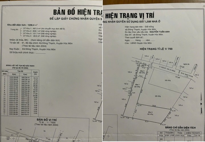GIÁ TỐT - CHÍNH CHỦ Cần Bán Nhanh  Lô Đất  Mặt Tiền Đẹp  Vị Trí Tại Huyện Hóc Môn, TP HCM