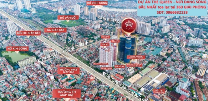 HOT HOT MỞ BÁN CĂN HỘ CAO CẤP DỰ ÁN THE QUEEN - NƠI ĐÁNG SỐNG BẬC NHẤT tọa lạc tại 360 GIẢI PHÓNG
