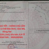 ĐẤT ĐẸP – GIÁ TỐT – CHÍNH CHỦ CẦN BÁN Nhanh Lô Đất Bảo Bình, Cẩm Mỹ, Đồng Nai