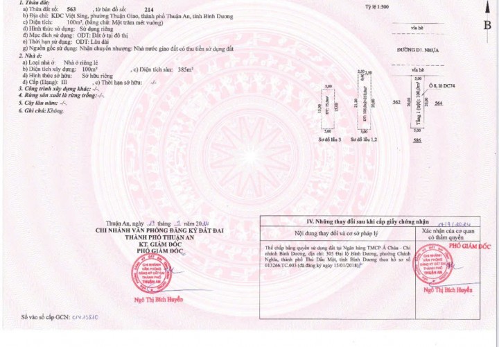 NHÀ ĐẸP - MẶT TIỀN- Chính Chủ Bán Gấp Nhà Đường D1, KDC Vietsing, Thuận An, TP HCM