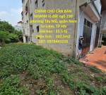 ĐẤT VỊ TRÍ ĐẸP- GIÁ TỐT CHÍNH CHỦ CẦN BÁN NHANH lô đất ngõ 230 Tây Mỗ, quận Nam Từ Liêm, HN