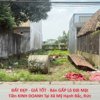 ĐẤT ĐẸP - GIÁ TỐT - Bán GẤP Lô Đất Mặt Tiền KINH DOANH Tại Xã Mỹ Hạnh Bắc, Đức Hòa Long An