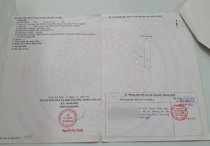 ĐẤT ĐẸP - GIÁ TỐT - Bán GẤP Lô Đất Mặt Tiền KINH DOANH Tại Xã Mỹ Hạnh Bắc, Đức Hòa Long An