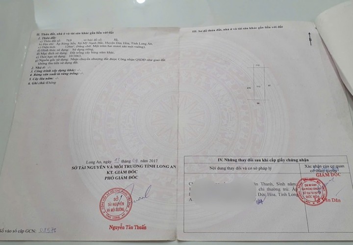 ĐẤT ĐẸP - GIÁ TỐT - Bán GẤP Lô Đất Mặt Tiền KINH DOANH Tại Xã Mỹ Hạnh Bắc, Đức Hòa Long An