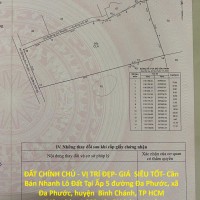 ĐẤT CHÍNH CHỦ - VỊ TRÍ ĐẸP- GIÁ  SIÊU TỐT- Cần Bán Nhanh Lô Đất Tại Huyện Bình Chánh, TP HCM