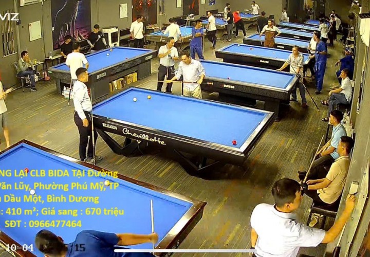 CẦN SANG LẠI CLB BIDA TẠI Đường Huỳnh Văn Lũy, Phường Phú Mỹ, TP Thủ Dầu Một, Bình Dương