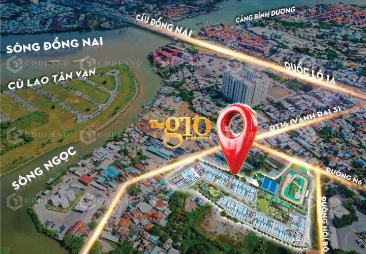 VỊ TRÍ ĐẸP - GIÁ TỐT - BÁN NHANH DỰ ÁN CĂN HỘ THE GIÓ RIVERSIDE - Phường Đông Hoà - HCM mới