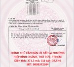 VỊ TRÍ ĐẸP – GIÁ TỐT  – CHÍNH CHỦ CẦN BÁN LÔ ĐẤT tại PHƯỜNG HIỆP BÌNH CHÁNH, THỦ ĐỨC, TPHCM