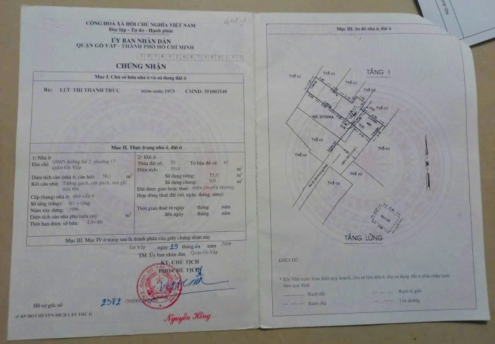 NHÀ VỊ TRÍ ĐẸP – GIÁ TỐT  – CHÍNH CHỦ BÁN NHÀ TẠI Phường 17 , Gò Vấp , HCM