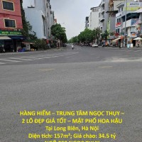 HÀNG HIẾM – TRUNG TÂM NGỌC THỤY – 2 LÔ ĐẸP GIÁ TỐT – MẶT PHỐ HOA HẬU Tại Long Biên, Hà Nội