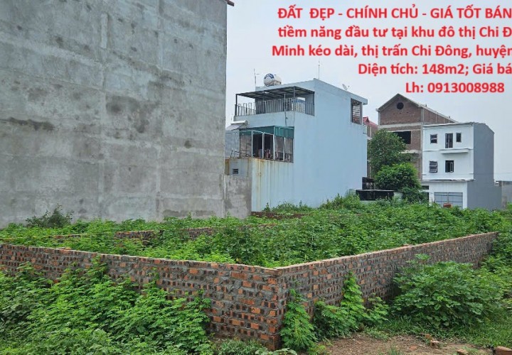 ĐẤT  ĐẸP - CHÍNH CHỦ - GIÁ TỐT BÁN NHANH lô đất đẹp tiềm năng đầu tư tại huyện Mê Linh, TP Hà Nội
