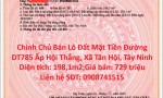 Chính Chủ Bán Lô Đất Mặt Tiền Đường DT785 Ấp Hội Thắng, Xã Tân Hội, Tây Ninh