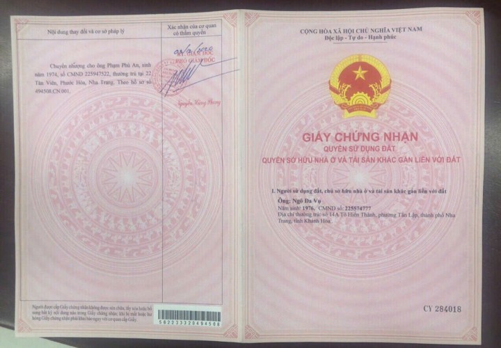 BÁN ĐẤT ĐẸP – CÁCH BIỂN 3 PHÚT ĐI BỘ –6 TẦNG, Cao Văn Bé, P.Vĩnh Phước, TP.Nha Trang, Khánh Hòa