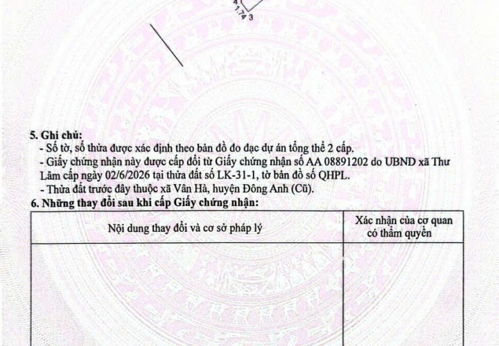 CHÍNH CHỦ - CẦN BÁN NHANH LÔ ĐẤT THỔ CƯ ( Lô Góc) - GIÁ TỐT -  Vị Trí Tại Xã Thư Lâm, Đông Anh, Hà Nội