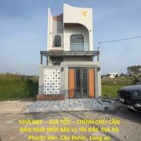 NHÀ ĐẸP – GIÁ TỐT – CHÍNH CHỦ CẦN BÁN NHÀ MỚI XÂY VỊ TRÍ ĐẮC ĐỊA Xã Phước Vân  Cần Đước, Long an