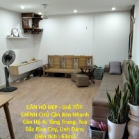 CĂN HỘ ĐẸP - GIÁ TỐT- CHÍNH CHỦ Cần Bán Nhanh Căn Hộ A: Tầng Trung, Toà Bắc Rice City, Linh Đàm.