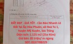 ĐẤT ĐẸP - GIÁ TỐT - Cần Bán Nhanh Lô Đất Tại Ấp Hòa Phuôn, xã Hoà Tú 1, huyện Mỹ Xuyên, Sóc Trăng