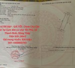 ĐẤT VỊ TRÍ ĐẸP - GIÁ TỐT- Chính Chủ Cần Bán Tại Cụm dân cư chợ Tân Phú, xã Thanh Bình, Đồng Tháp