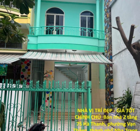 NHÀ VỊ TRÍ ĐẸP - GIÁ TỐT CHÍNH CHỦ Bán nhà 2 tầng Hà Thanh - Nha Trang, Khánh Hòa