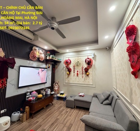 HOT HOT – CHÍNH CHỦ CẦN BÁN NHANH CĂN HỘ Tại Phường ĐẠI KIM ,HOÀNG MAI, HÀ NỘI