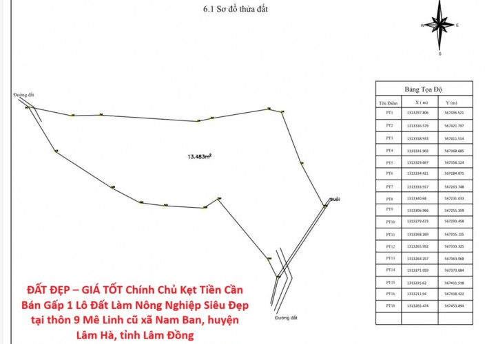 Chính Chủ Kẹt Tiền Cần Bán Gấp 1 Lô Đất Làm Nông Nghiệp Siêu Đẹp tại huyện Lâm Hà tỉnh Lâm Đồng