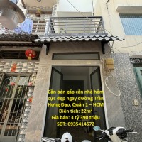 BÁN NHÀ HẺM ĐẸP TRUNG TÂM QUẬN 1, PHƯỜNG NGUYỄN THÁI  BÌNH – GIÁ Chỉ 3 TỶ 390 TRIỆU – VỊ TRÍ CỰC HIẾM!