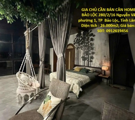 GIA CHỦ CẦN BÁN CĂN HOMESTAY BẢO LỘC - PHƯỜNG 1, Cách Đường Nguyễn Văn Cừ 200m