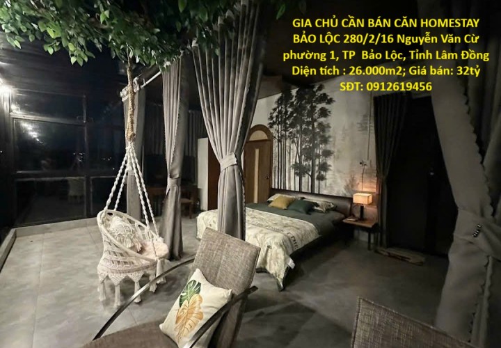 GIA CHỦ CẦN BÁN CĂN HOMESTAY BẢO LỘC - PHƯỜNG 1, Cách Đường Nguyễn Văn Cừ 200m