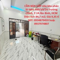 CẦN BÁN GẤP nhà khu phân lô phường 14, Tân Bình, Hồ Chí Minh