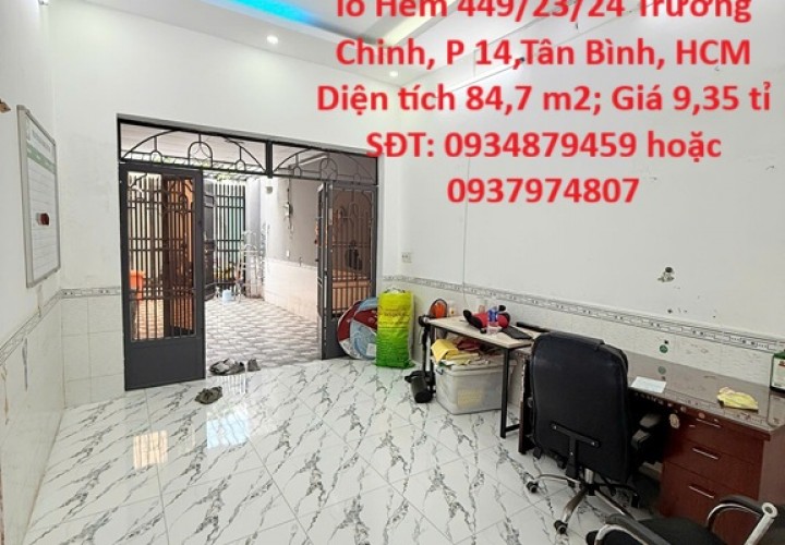CẦN BÁN GẤP nhà khu phân lô phường 14, Tân Bình, Hồ Chí Minh