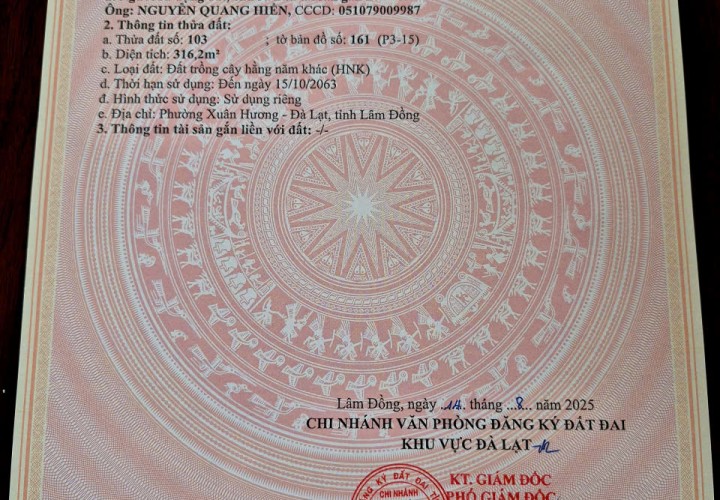 ĐẦU TƯ SINH LỜI - Chính Chủ Bán Đất Vị Trí Đắc Địa Tại Đường Nguyễn Trung Trực, Phường 3 (cũ)