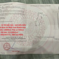 ĐẤT ĐẸP - VỊ TRÍ ĐẮC ĐỊA - GIÁ SIÊU ĐẦU TƯ Tại Xã Ninh Ích Ninh Hoà Khánh Hoà
