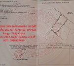CHÍNH CHỦ CẦN BÁN NHANH  LÔ ĐẤT VỊ TRÍ ĐẮC ĐỊA  Xã Thành Hải, TP Phan Rang -  Tháp Chàm, Ninh Thuận