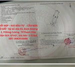 ĐẤT ĐẸP – GIÁ ĐẦU TƯ  - CẦN BÁN LÔ ĐẤT  TẠI Số nhà 93, Đinh Hương 2, P.Đông Cương, TP.Thanh Hóa