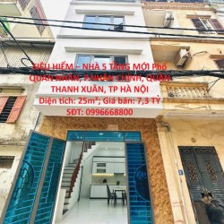 SIÊU HIẾM – NHÀ 5 TẦNG MỚI Phố QUAN NHÂN, P.NHÂN CHÍNH, QUẬN THANH XUÂN, TP HÀ NỘI