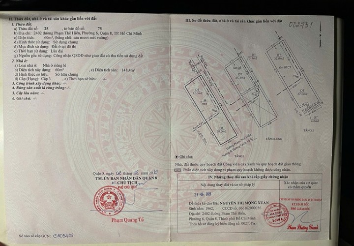 NHÀ ĐẸP – GIÁ TỐT  - CẦN BÁN CĂN NHÀ  VỊ TRÍ ĐẸP  TẠI đường Phạm Thế Hiển,  P.6, Q. 8, TP.HCM