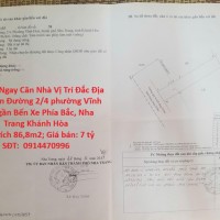 Sở Hữu Ngay Căn Nhà Vị Trí Đắc Địa  Mặt Tiền Đường 2/4 phường Vĩnh Hoà, gần Bến Xe Phía Bắc