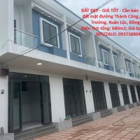 ĐẤT ĐẸP - GIÁ TỐT - Cần bán nhanh lô đất mặt đường Thành Công, xã Xuân Trường, Xuân Lộc, Đồng Nai