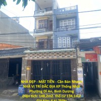 NHÀ ĐẸP - MẶT TIỀN - Cần Bán Nhanh NHÀ VỊ TRÍ ĐẮC ĐỊA KP Thống Nhất Phường Dĩ An, Bình Dương