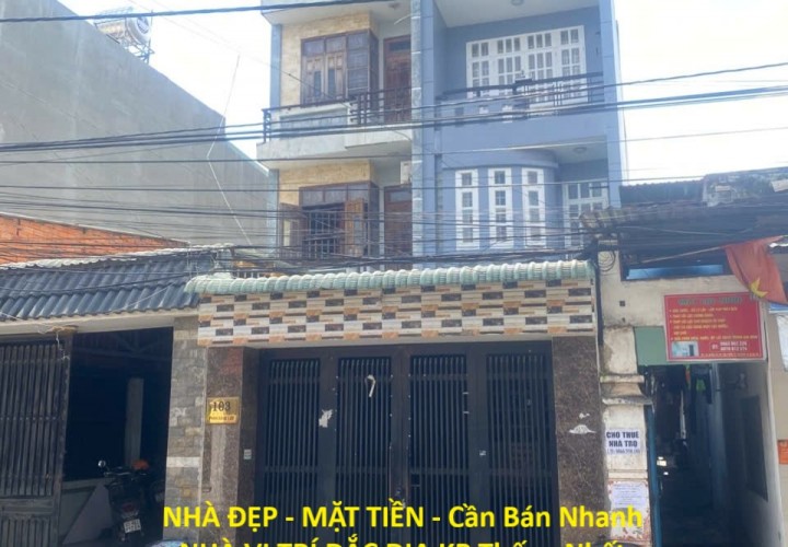 NHÀ ĐẸP - MẶT TIỀN - Cần Bán Nhanh NHÀ VỊ TRÍ ĐẮC ĐỊA KP Thống Nhất Phường Dĩ An, Bình Dương