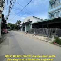 ĐẤT VỊ TRÍ ĐẸP- GIÁ TỐT cần bán nhanh lô đất tiềm năng tại xã Lê Minh Xuân, huyện Bình Chánh TPHCM
