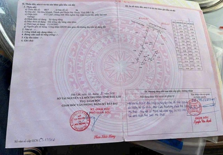 Bán 8 xào Đất Mặt Tiền Đường Tránh Đông NGAY NGÃ TƯ HÀNG SIÊU HIẾM Xã Hòa Khánh Buôn Ma Thuột