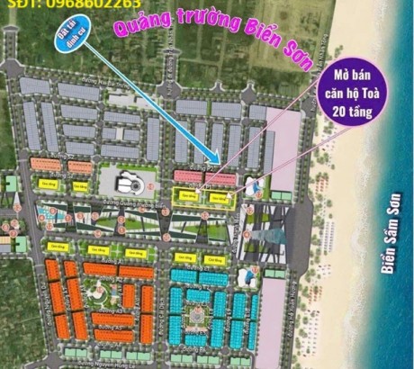 ĐẤT ĐẸP – GIÁ ĐẦU TƯ - CẦN BÁN 2 LÔ ĐẤT 2 MẶT TIỀN phố Trung Kỳ, P.Trung Sơn, TP Sầm Sơn, Thanh Hoá